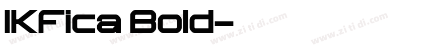 IKFica Bold字体转换